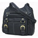Roma Leathers Black Leather Pistol Concealment Shoulder Bag
