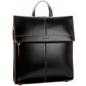 Lodis Black Leather Audrey Lucia Backpack Bag