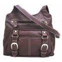 Roma Leathers Brown Leather Pistol Concealment Shoulder Bag