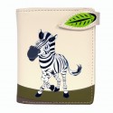 Shagwear Small Beige Zebra Wallet