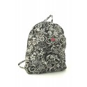 Kiva Black Scroll Key Chain Backpack Bag