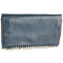 Latico Teal Blue Leather Billie Foldover Wallet