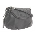 Lodis Black Leather Oslo Shelby Flap Shoulder Bag