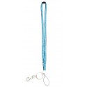 Baby Blue Crystal Lanyard Keychain Card Holder