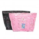 2 Beach Bags- Pink Heart and Black Butterfly