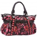 Iron Fist Black, Pink & Red Muerte Punk Princess Vegan Handbag
