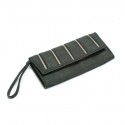 Black Julia Zipper Clutch Wristlet Handbag Purse