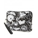 Belvah Black & White Quilted Floral Ipad Case