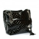 12 Black Lillian Quilted Chain Strap Purse Handbags