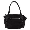 Lodis Black Nylon Pia Sabrina Satchel Bag