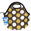Green Polka Dot Reusable Lunch Tote