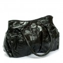 12 Black Rena Button Pocket Shoulder Purse Handbag