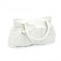 12 White Rena Button Pocket Shoulder Purse Handbags