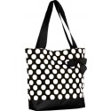 Black and White Polka Dot Tote Beach Bag