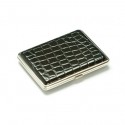 Black Croc Hard Wallet