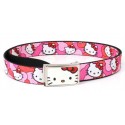 Hello Kitty Bowtie Pink & Red Webbing Belt