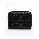 Hello Kitty Small Black Embossed Zip Around Wallet