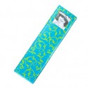 Green Swirl on Aqua Photo Book Mark