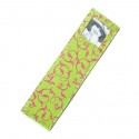 Pink Swirl on Green Photo Book Mark