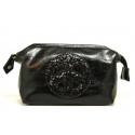 50 Black Glitter Peace Cosmetic Cases