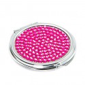 Hot Pink Crystal Cosmetic Mirror