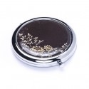 Black Flower Cosmetic Mirror