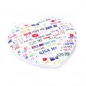 Heart Shaped Kiss Me Cosmetic Makeup Mirror