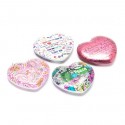 4 Pack Heart Shaped Cosmetic Makeup Mirrors