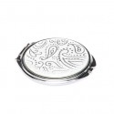 White Paisley Cosmetic Mirror