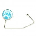 20 Green Floral Purse Hooks
