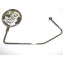 20 White Flower Purse Hooks