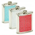 3 Crystal Flask Package: Red, Blue, Clear