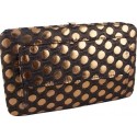Bronze Dot Clutch Wallet w/Outside Pocket