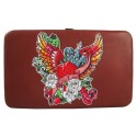 Brown Tattoo Flat Wallet