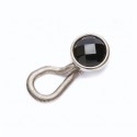 Black Crystal Glasses Clip