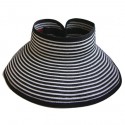 San Diego Hat Company Black & White Stripe Ultrabraid Visor