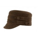 San Diego Hat Company Sueded Cord 4-Button Brown