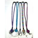 5 Pack Retractable Lanyard Keychain Badge Holders