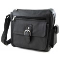 Roma Leathers Black Leather Pistol Concealment Purse w/ Buckle