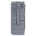 Houndstooth Multi Card Case Stacker Wallet
