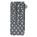 Black Fleur De Lis Multi Card Case Stacker Wallet