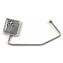 Zebra Print Square Purse Hook
