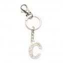 Crystal Letter C Keychain