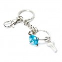 Aqua Cocktail Ring Keychain