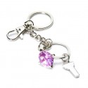 Lavender Cocktail Ring Keychain