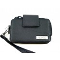 Kenneth Cole Reaction Black Tab Card Case Wristlet