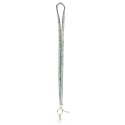 Clear Iridescent Crystal Lanyard - ID Badge Necklace Keychain Card Holder