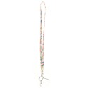 Multicolor Iridescent Crystal Lanyard - ID Badge Necklace Keychain Card Holder