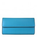 Lodis Turquoise Flap Clutch Wallet