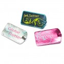 3 Metallic Travel Luggage Tags